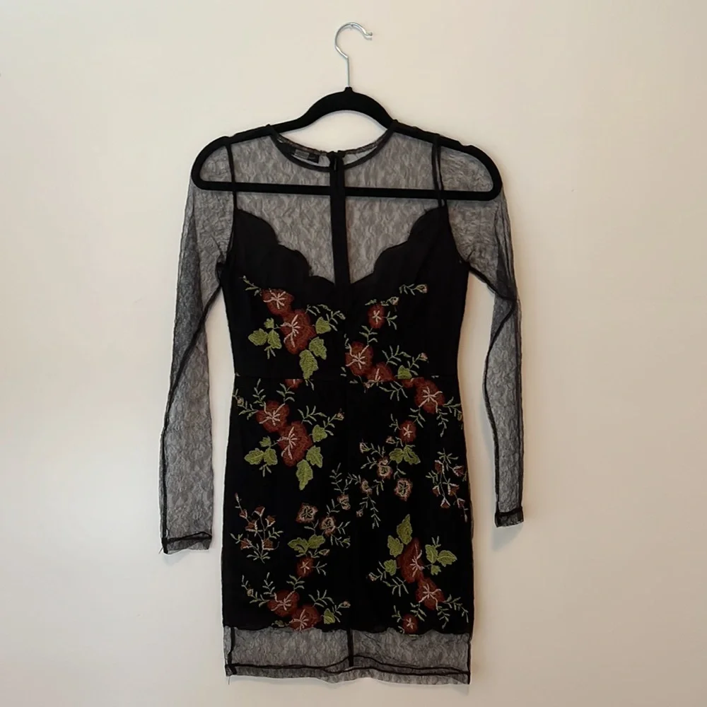 Millau Black Mini Dress - Picture 2 of 3